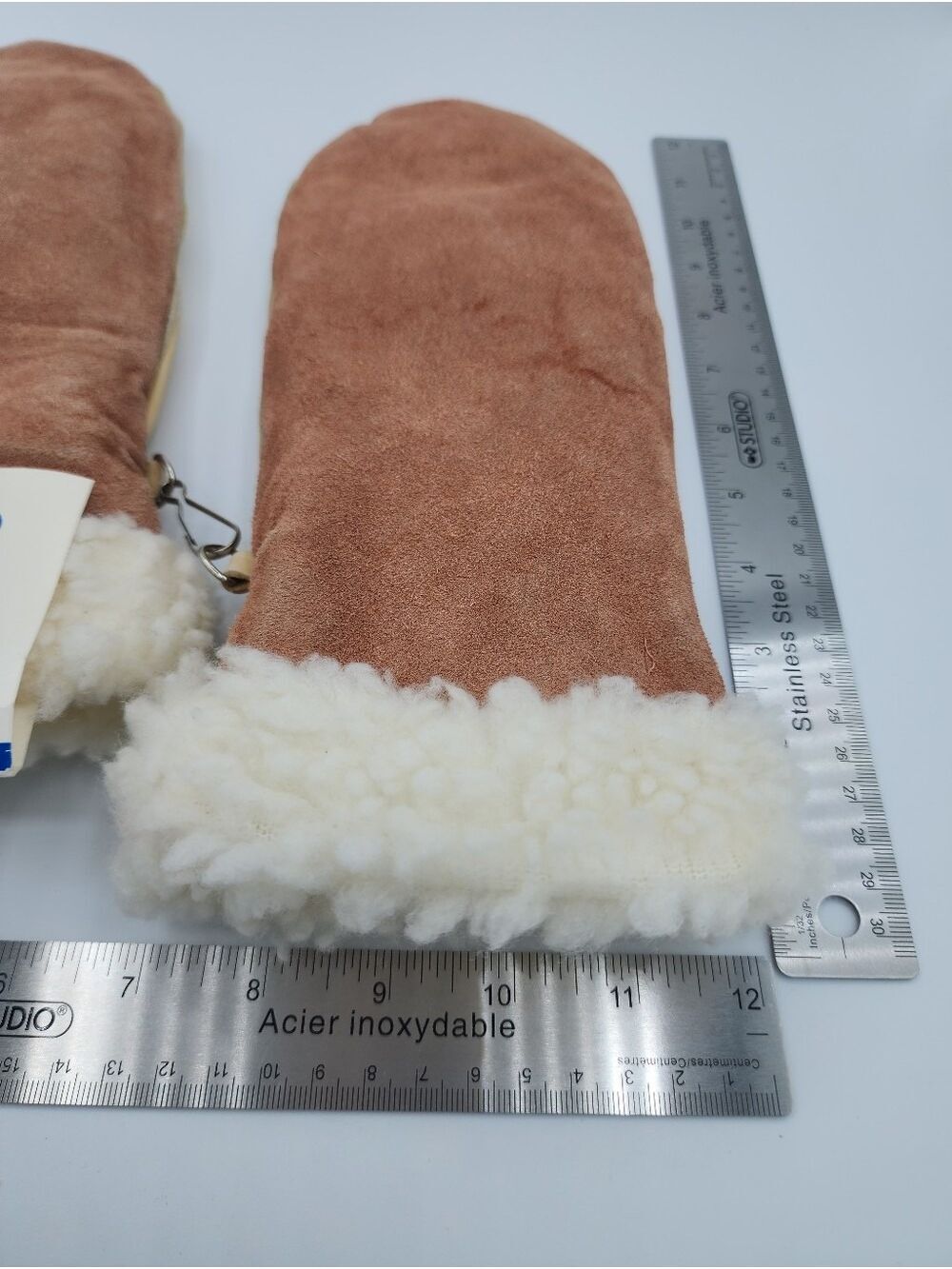 Vintage Leather Suede Mittens NWT #2958 - Picture 4 of 13